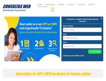 Tablet Screenshot of consultasweb.com.br